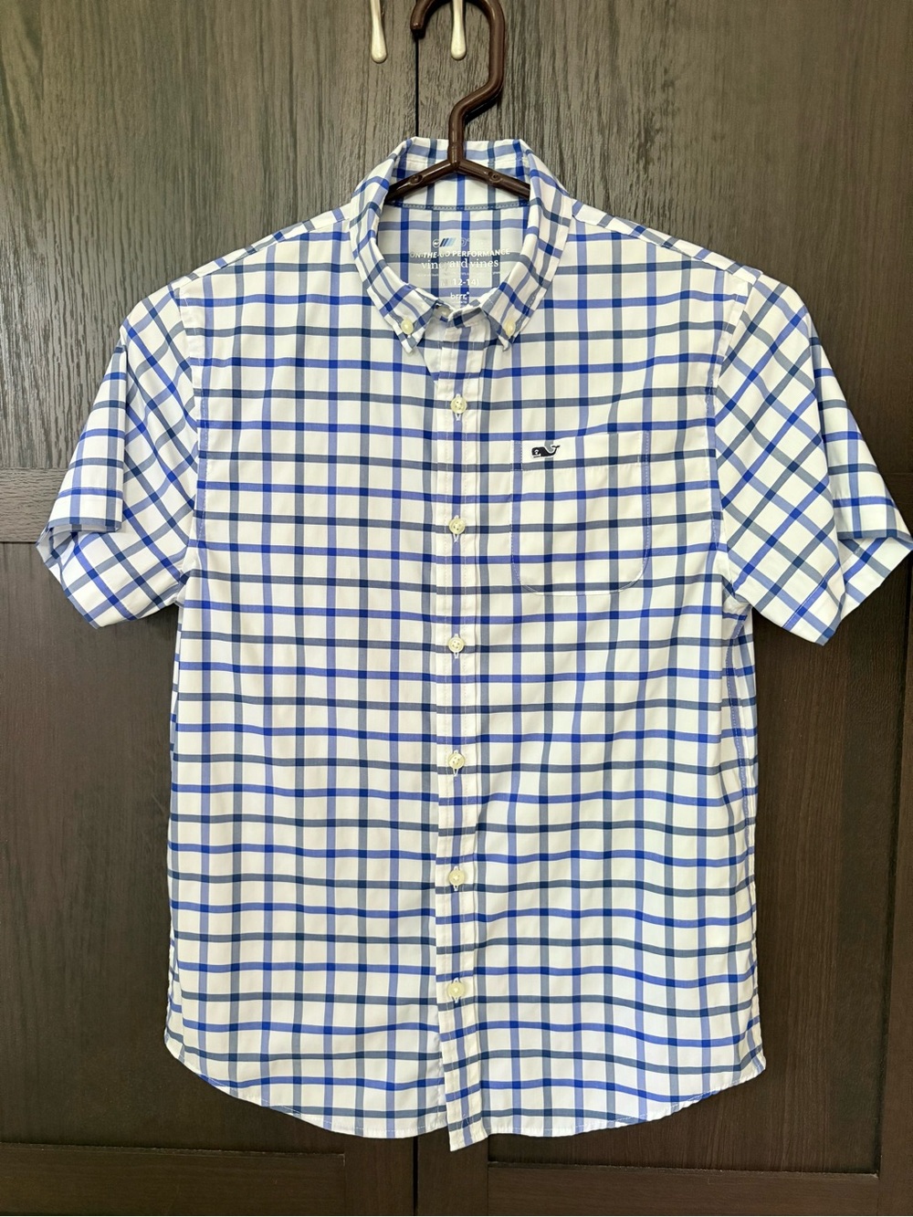 🐳 Vineyard Vines On The Go Performance Shirt Boy’s Size Medium 12-14 Years 🐳